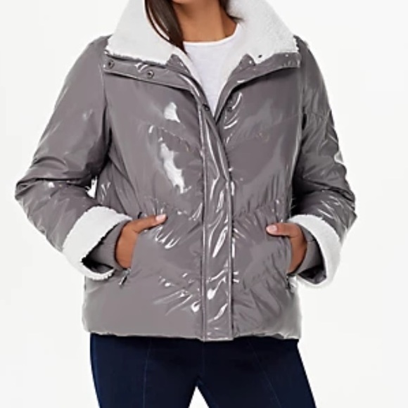 NWOT G.I.L.I. Sherpa Lined Puffer Jacket Black SZ L - Picture 8 of 15